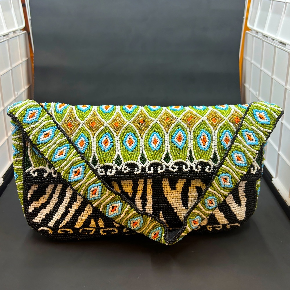 Stunning beaded handbag by Caché